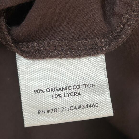 Eileen Fisher Tank Top Brown Organic Cotton Stretch Minimalist USA L - Picture 5 of 5